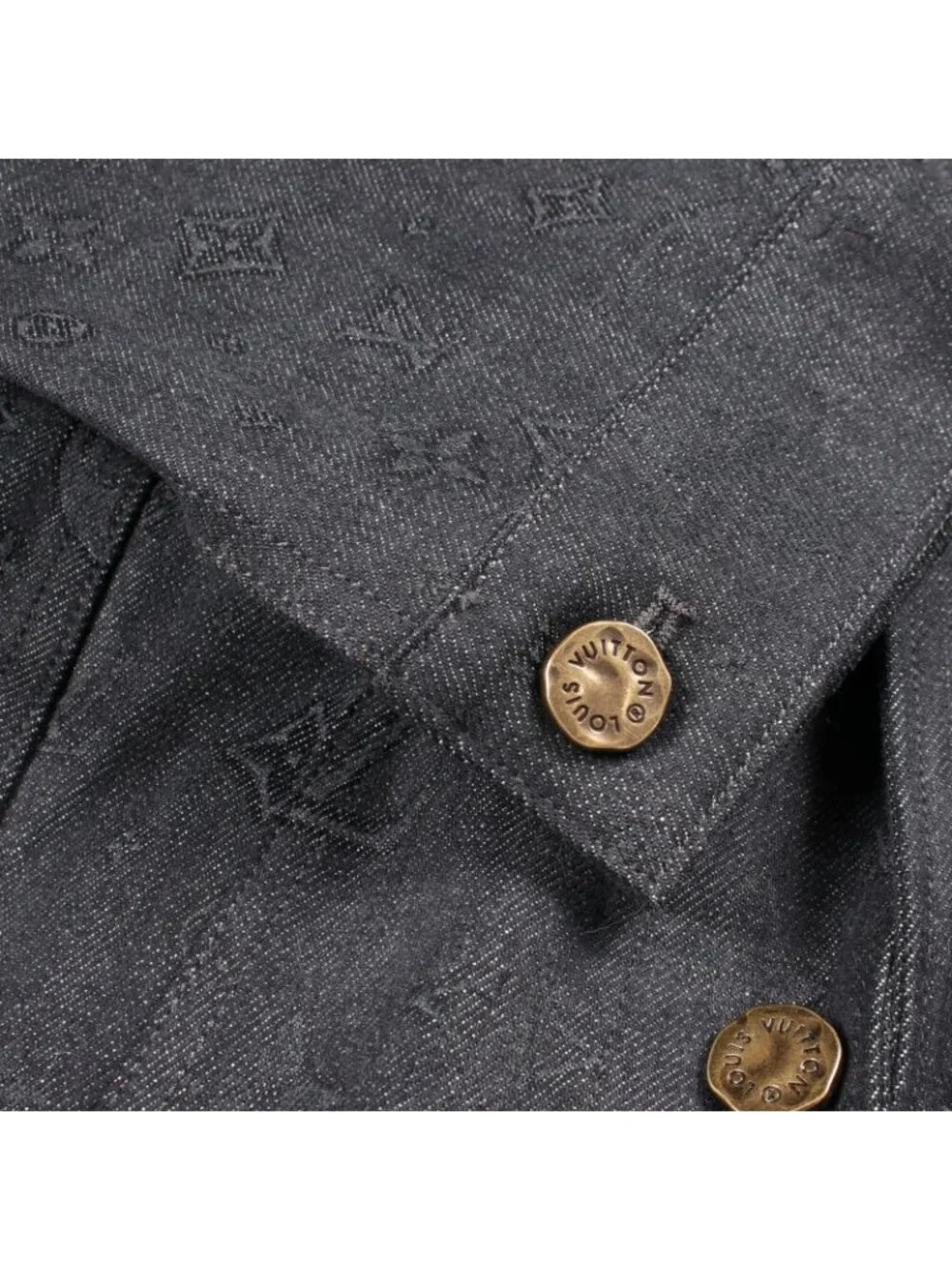 Louis Vuitton Denim Jacket Staple Line Shadow Monogram